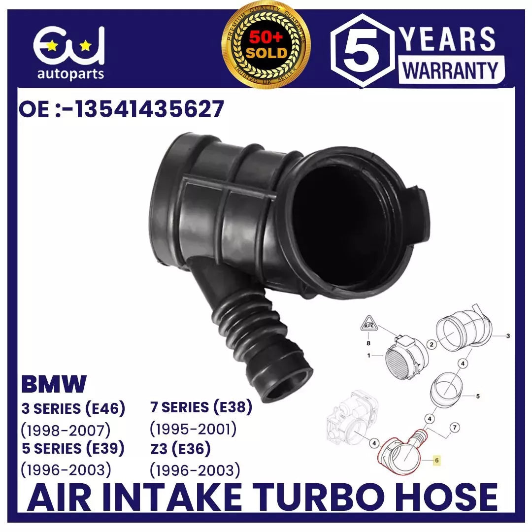 AIR INTAKE HOSE BOOT PIPE FOR BMW 3 5 7 SERIES E46 E39 E38 E36 Z3 13541435627